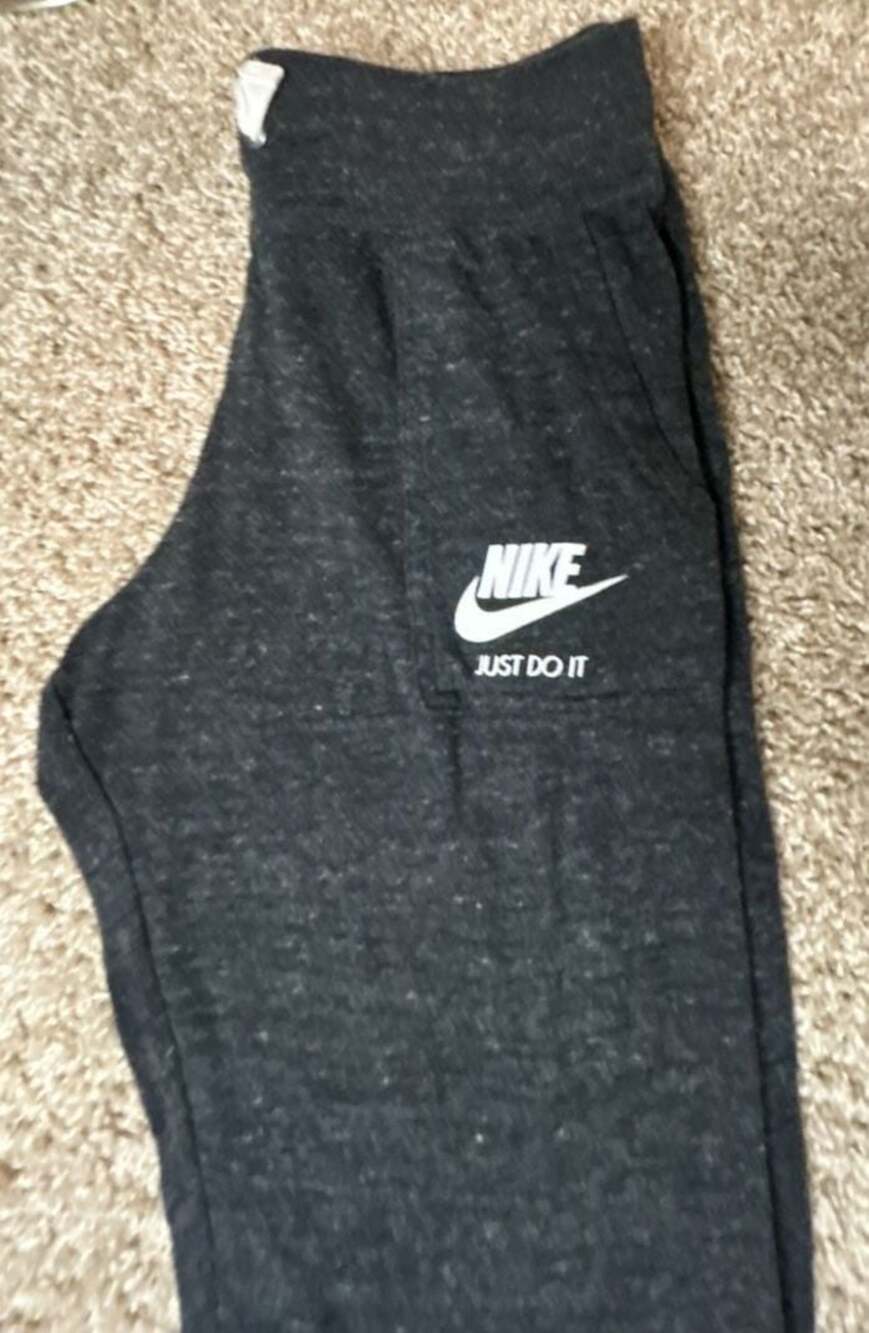 Nike Just Do It Jogger Sweatpants Charcoal Heather Size XL - Picture 3 of 4